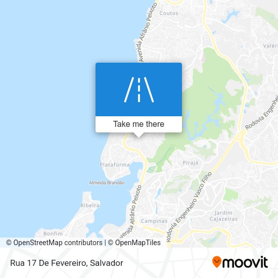 Rua 17 De Fevereiro map