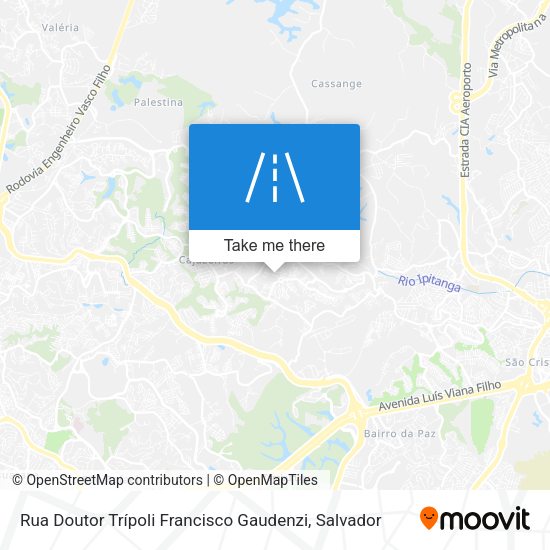 Rua Doutor Trípoli Francisco Gaudenzi map