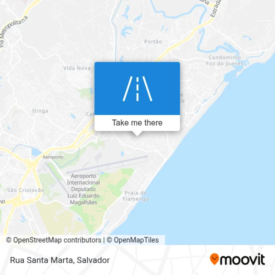 Rua Santa Marta map
