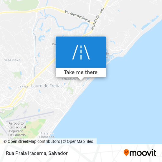 Mapa Rua Praia Iracema