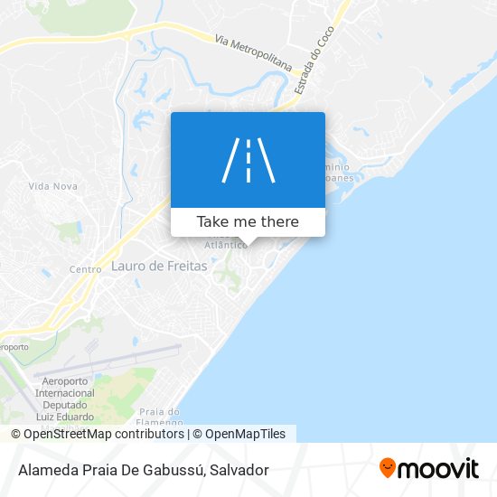 Mapa Alameda Praia De Gabussú