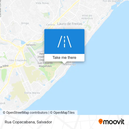 Rua Copacabana map