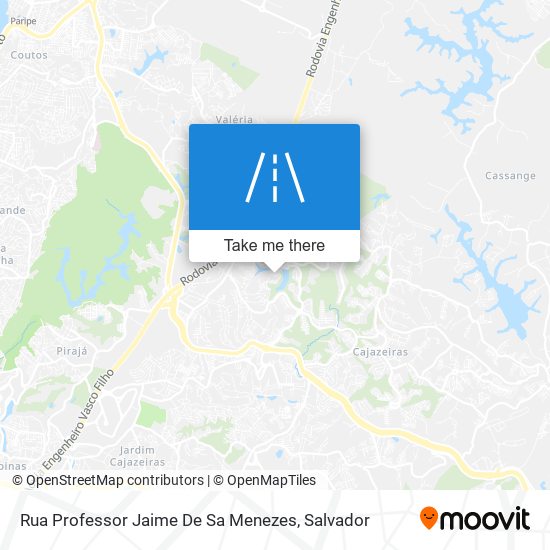 Mapa Rua Professor Jaime De Sa Menezes