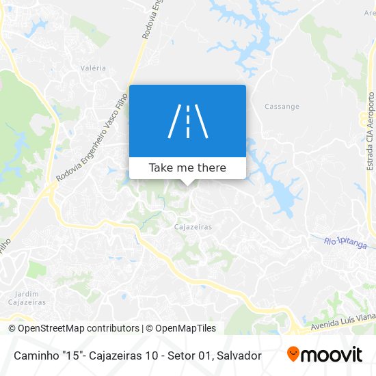 Mapa Caminho "15"- Cajazeiras 10 - Setor 01