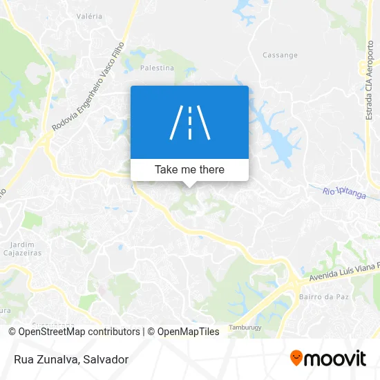 Rua Zunalva map