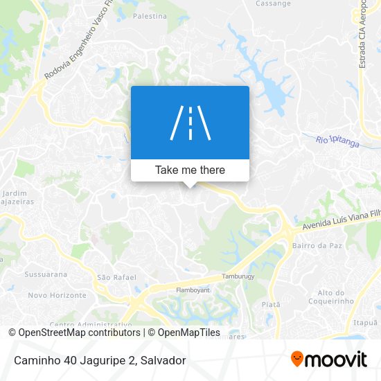 Caminho 40 Jaguripe 2 map