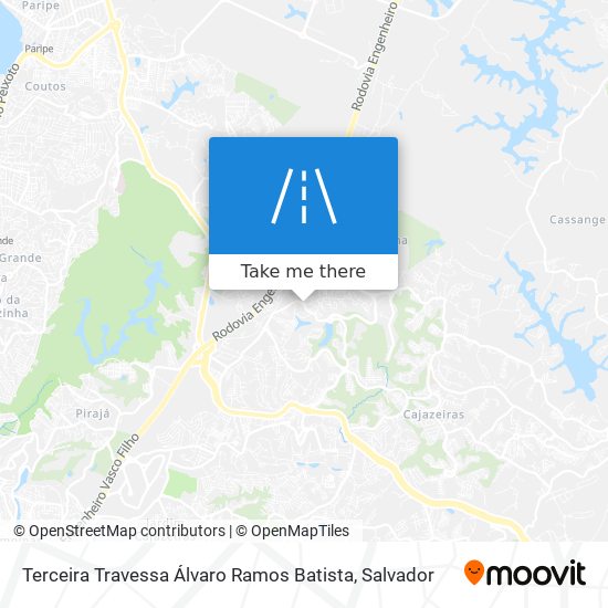 Mapa Terceira Travessa Álvaro Ramos Batista