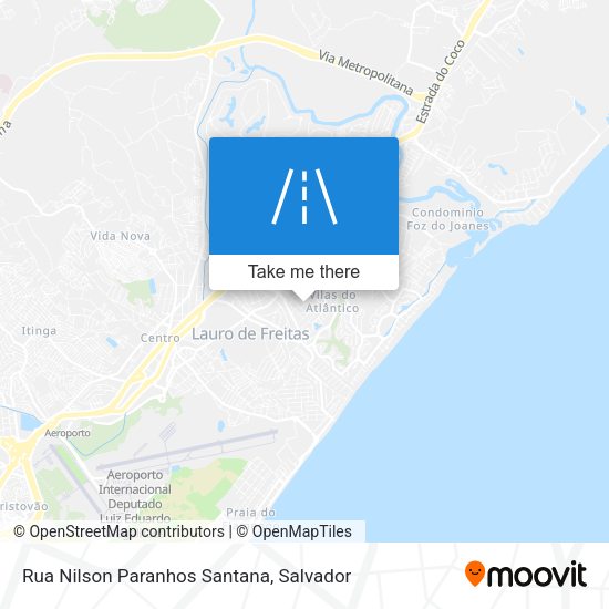 Rua Nilson Paranhos Santana map