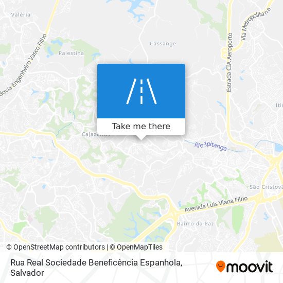 Rua Real Sociedade Beneficência Espanhola map