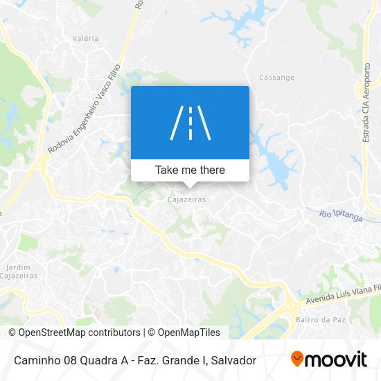 Caminho 08 Quadra A - Faz. Grande I map