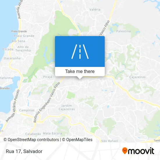 Rua 17 map