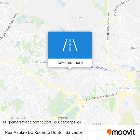 Rua Azulão Do Recanto Do Sol map