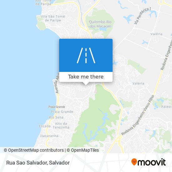 Mapa Rua Sao Salvador