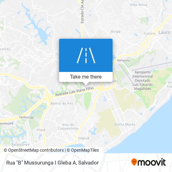 Mapa Rua "B" Mussurunga I Gleba A