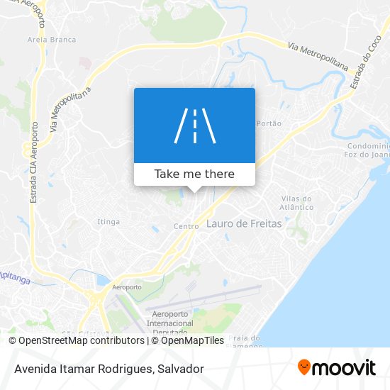 Mapa Avenida Itamar Rodrigues