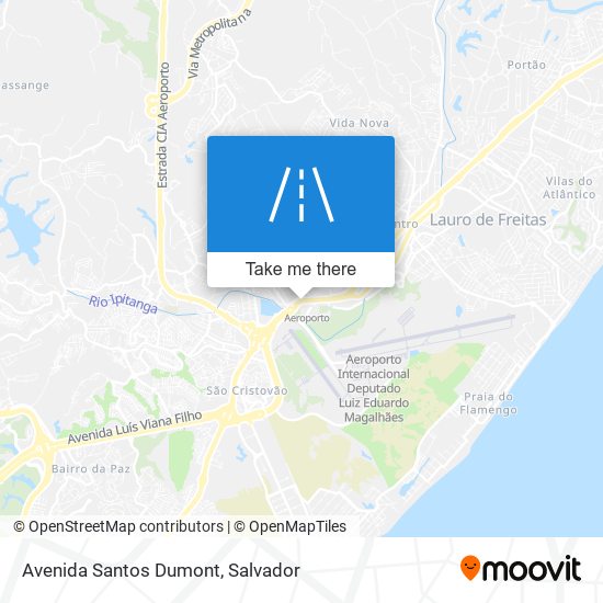 Mapa Avenida Santos Dumont