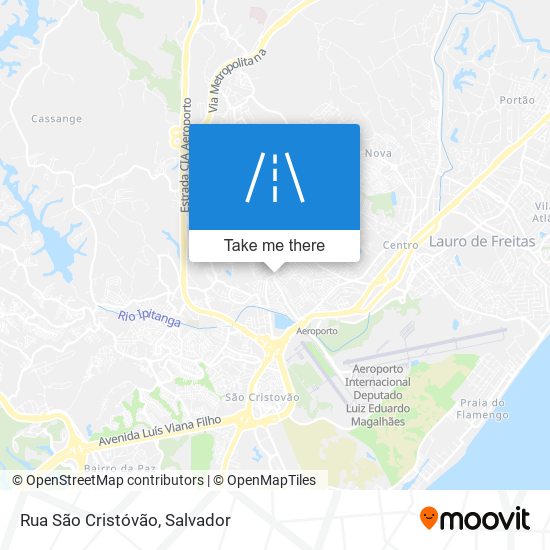 Mapa Rua São Cristóvão