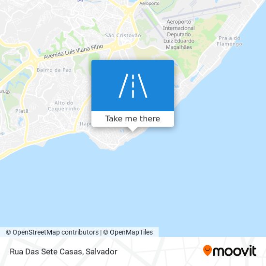 Mapa Rua Das Sete Casas