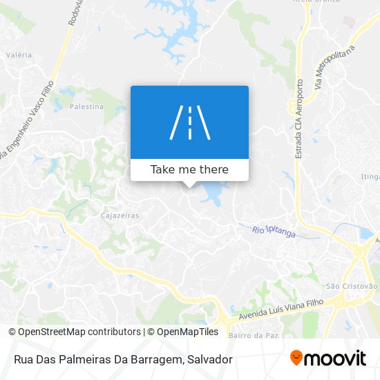 Rua Das Palmeiras Da Barragem map