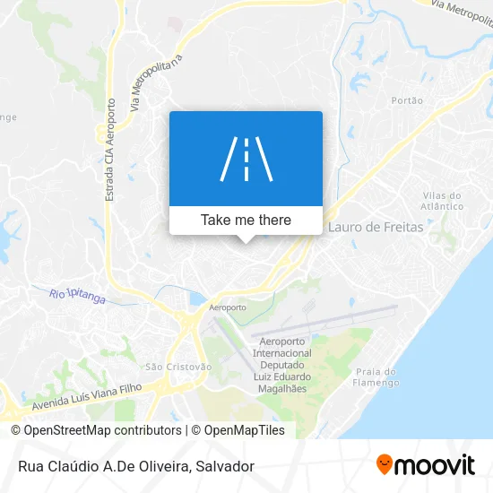 Rua Claúdio A.De Oliveira map