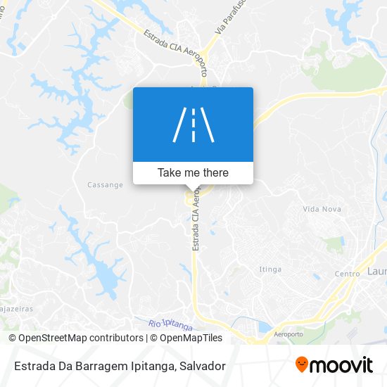 Mapa Estrada Da Barragem Ipitanga