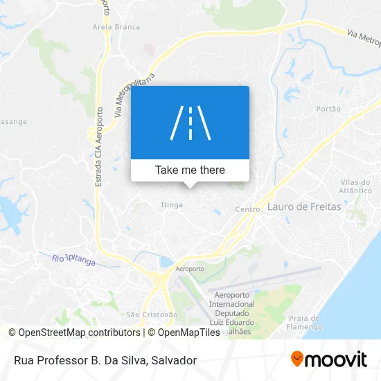 Rua Professor B. Da Silva map