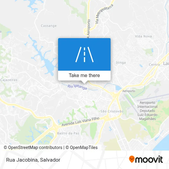 Rua Jacobina map