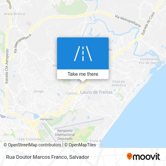 Rua Doutor Marcos Franco map