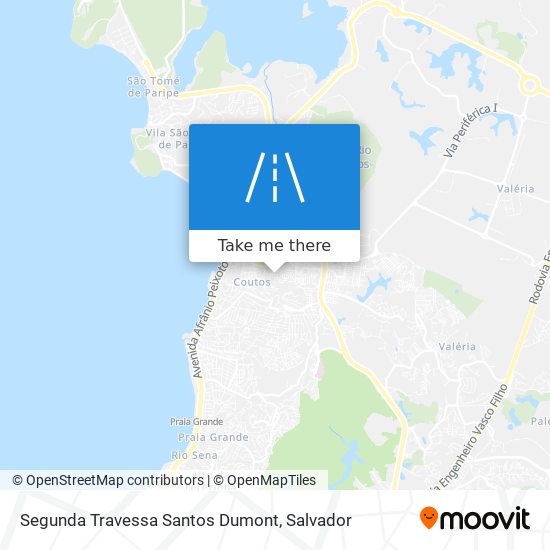 Segunda Travessa Santos Dumont map