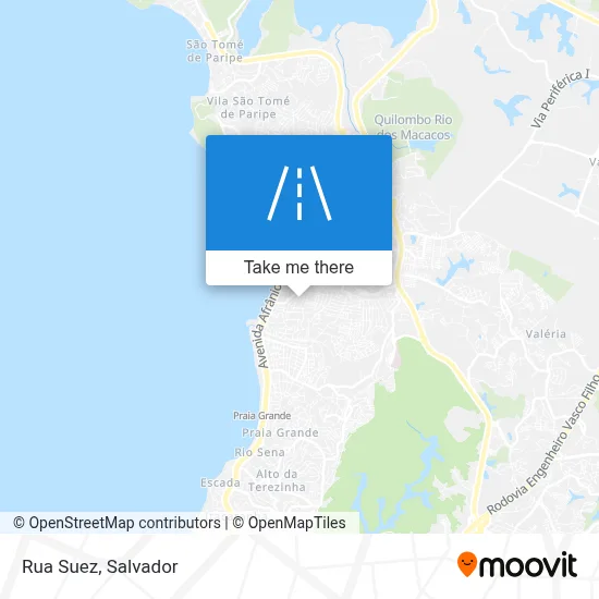 Rua Suez map