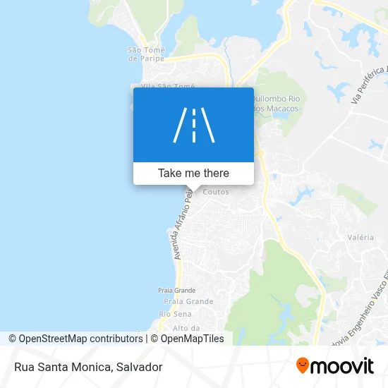 Rua Santa Monica map