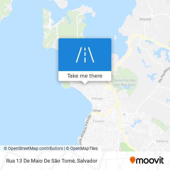 Mapa Rua 13 De Maio De São Tomé