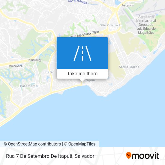 Rua 7 De Setembro De Itapuã map