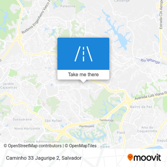 Caminho 33 Jaguripe 2 map