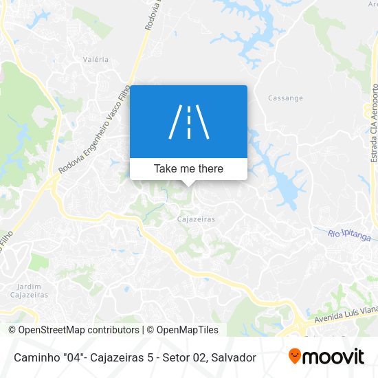 Caminho "04"- Cajazeiras 5 - Setor 02 map