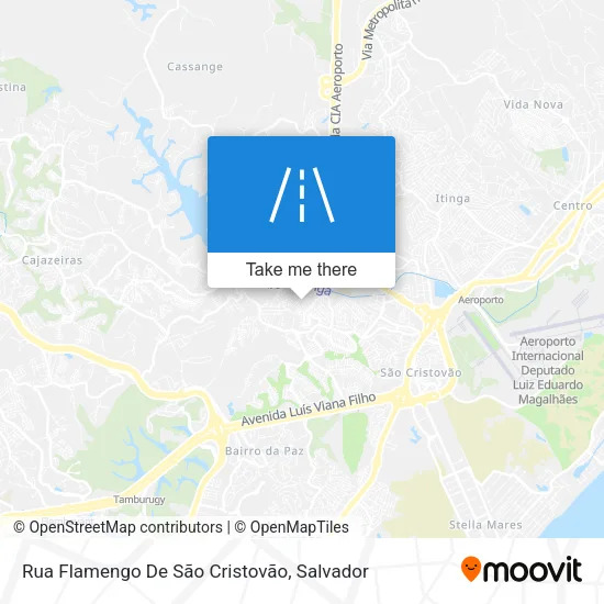 Rua Flamengo De São Cristovão map