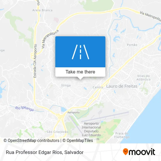 Rua Professor Edgar Rios map
