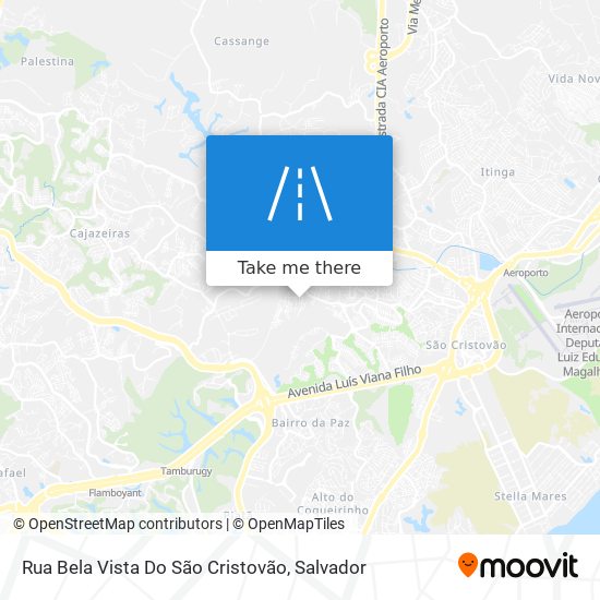 Rua Bela Vista Do São Cristovão map