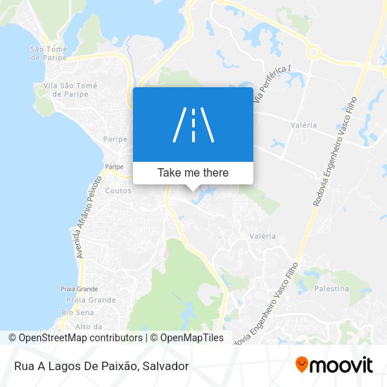 Rua A Lagos De Paixão map