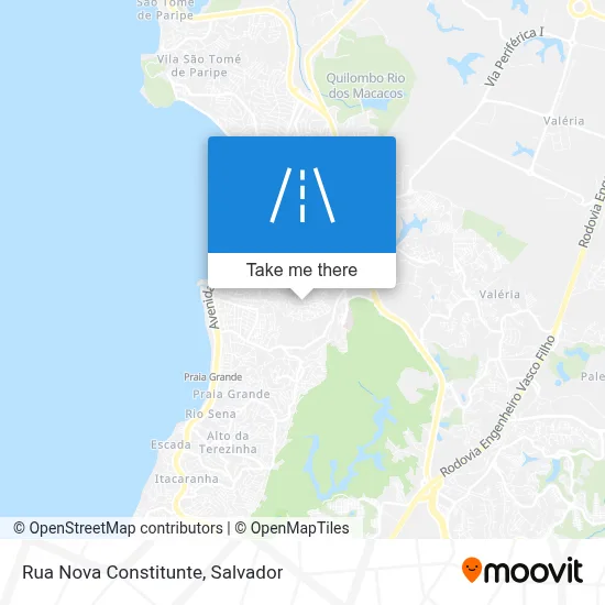 Rua Nova Constitunte map