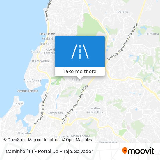 Mapa Caminho "11"- Portal De Piraja