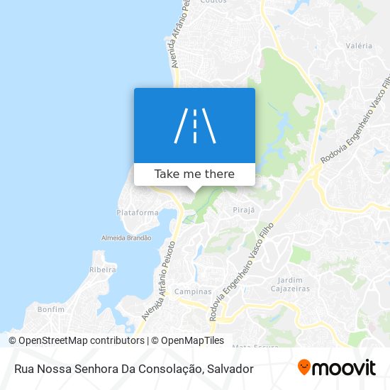 Mapa Rua Nossa Senhora Da Consolação