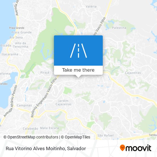 Mapa Rua Vitorino Alves Moitinho