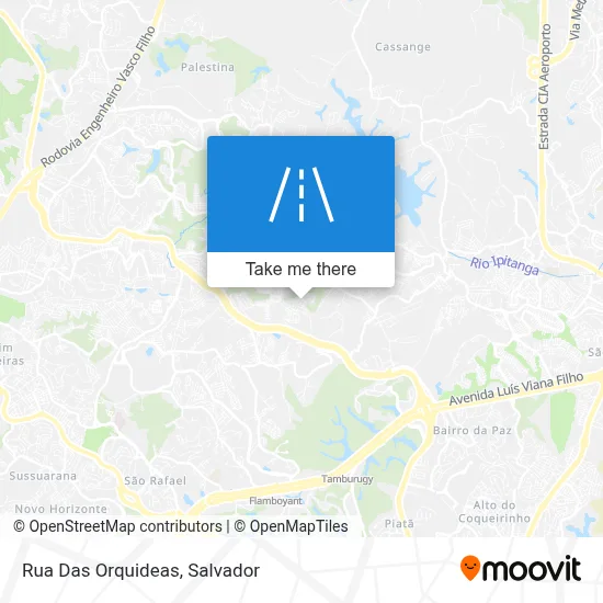 Rua Das Orquideas map