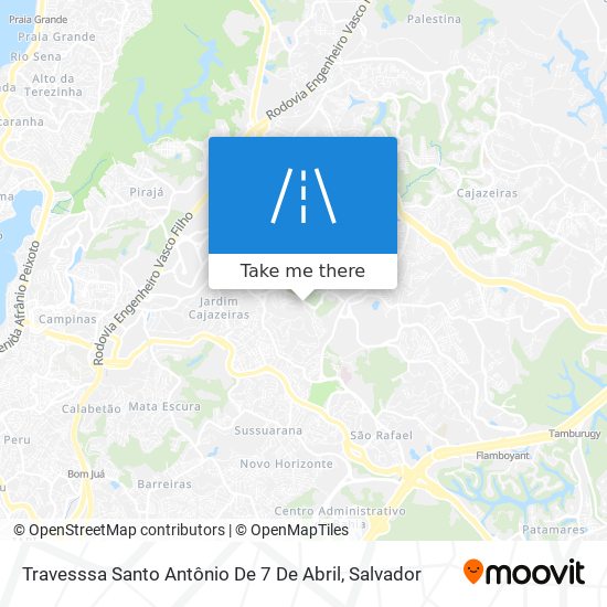 Mapa Travesssa Santo Antônio De 7 De Abril