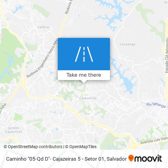 Mapa Caminho "05-Qd D"- Cajazeiras 5 - Setor 01