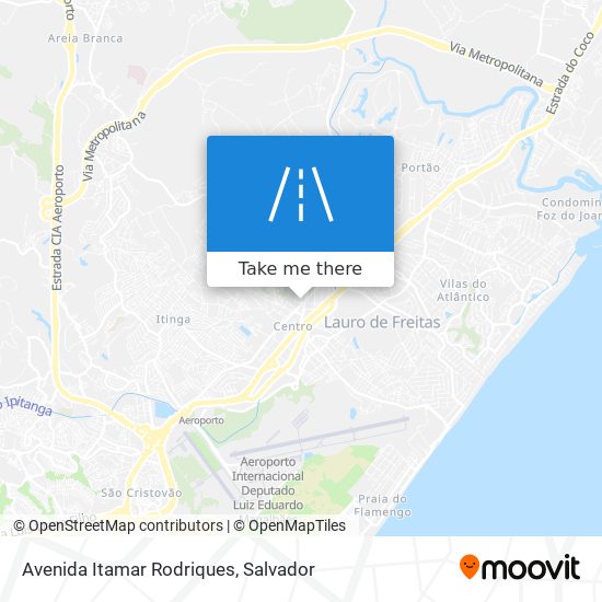 Mapa Avenida Itamar Rodriques