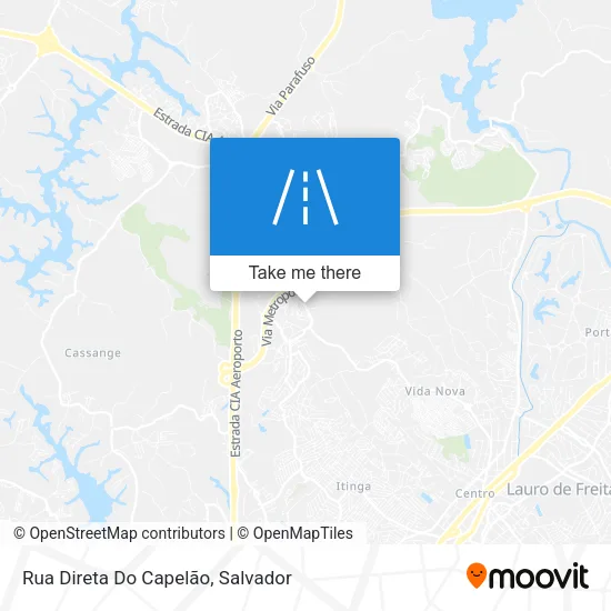 Rua Direta Do Capelão map