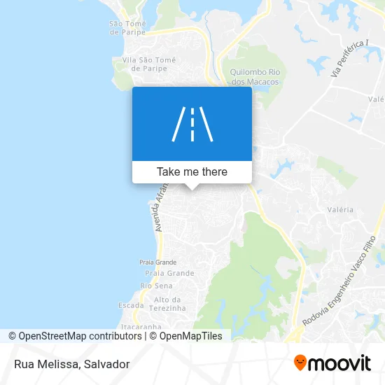 Rua Melissa map