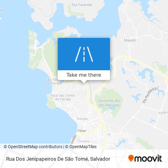 Rua Dos Jenipapeiros De São Tomé map